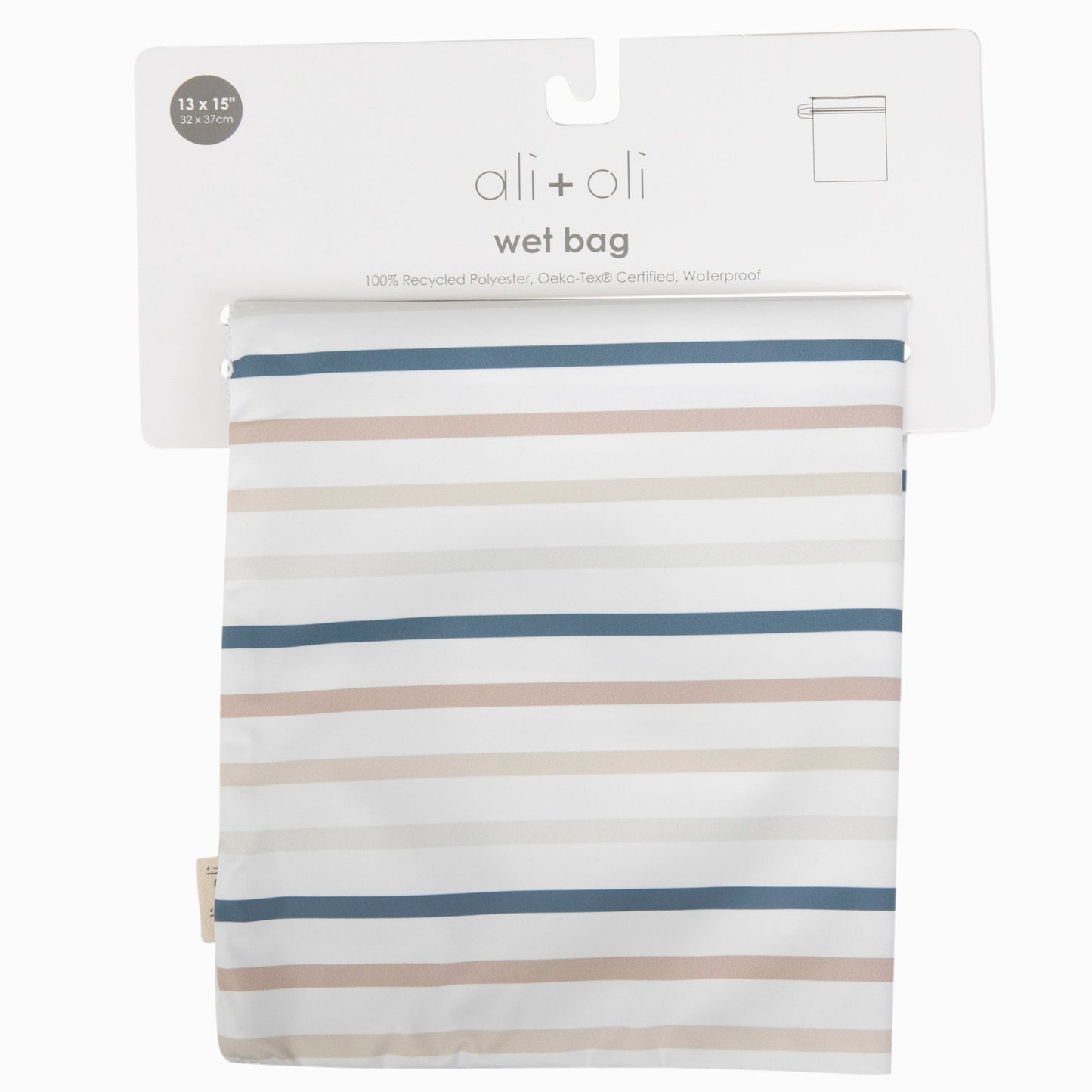 Ali+Oli Dual-Compartment Wet-Dry Bag (Stripes)