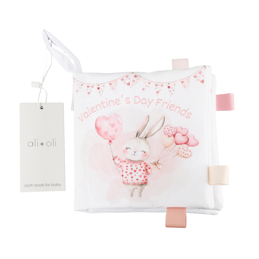 Ali+Oli Baby Cloth Crinkle Book –  Valentines