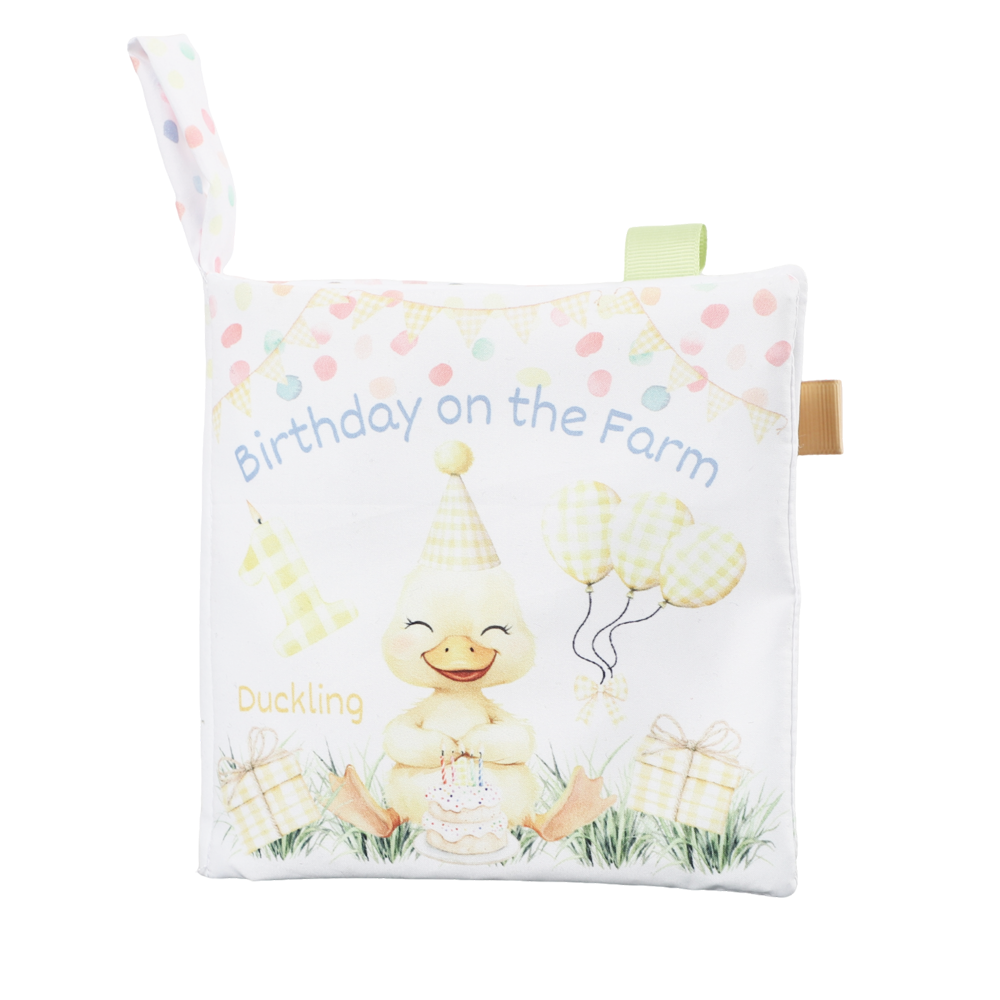 Birthday on the Farm Cloth Book – A Soft & Sensory First Birthday Story
