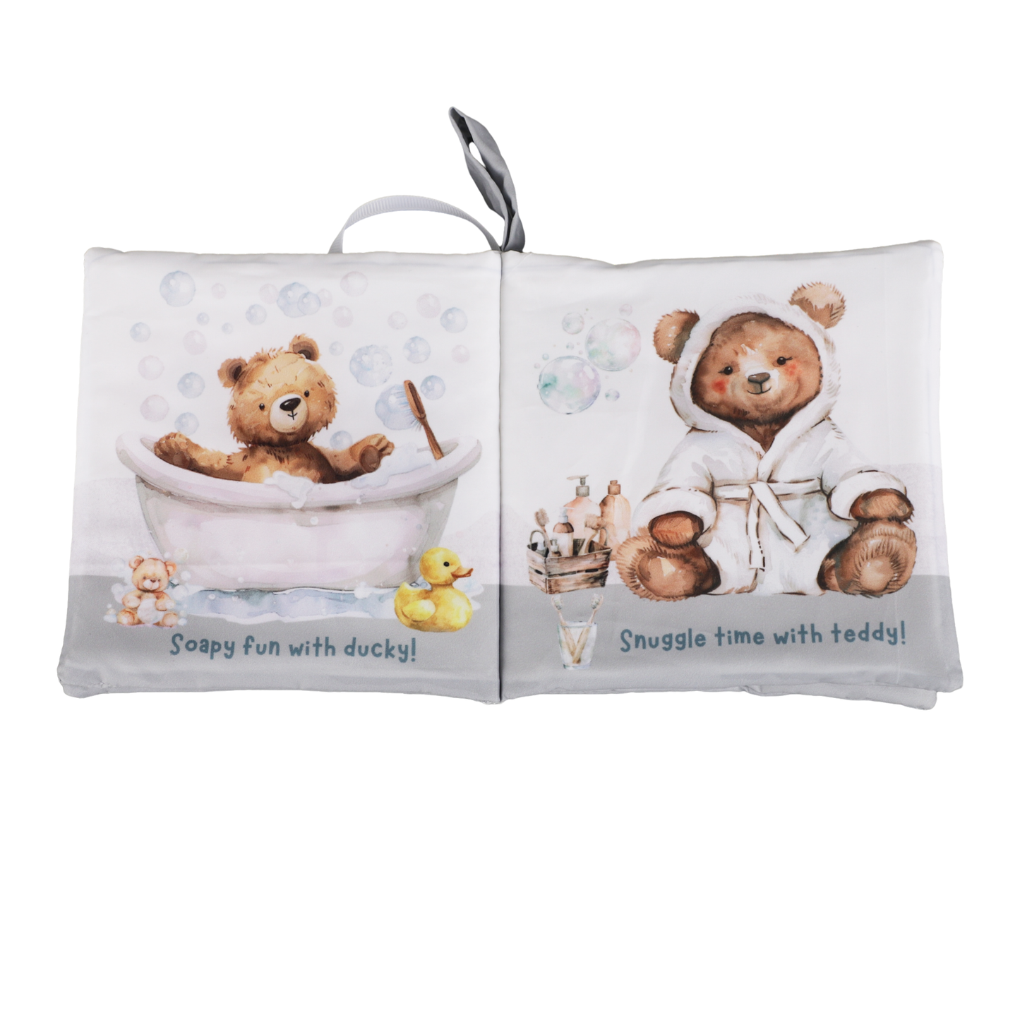 Ali+Oli Baby Cloth Crinkle Book –  Bubble Bath