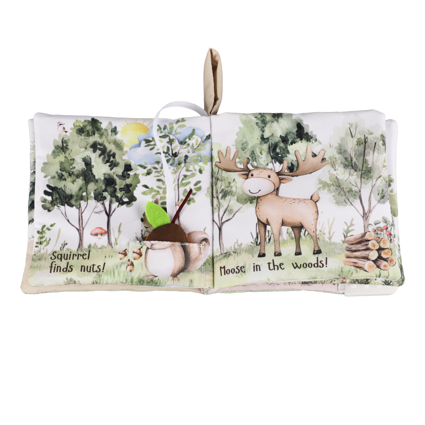 Ali+Oli Baby Cloth Crinkle Book –  Forest Friends