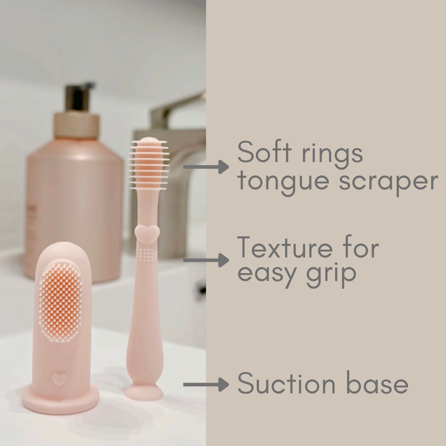 Easy Clean Soap Dispensing Brush with Suction Base