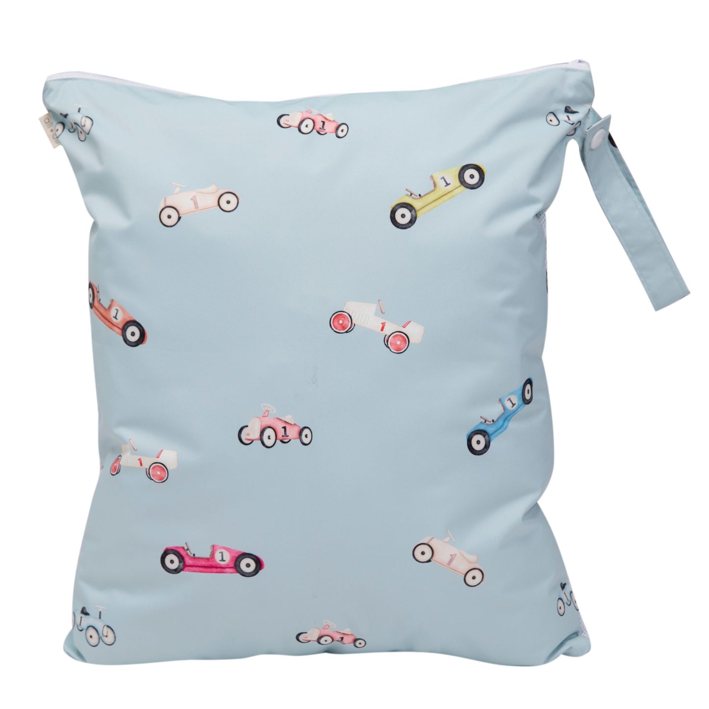 Ali+Oli Dual-Compartment Wet-Dry Bag (Retro Cars)