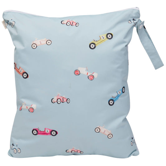 Ali+Oli Dual-Compartment Wet-Dry Bag (Retro Cars)