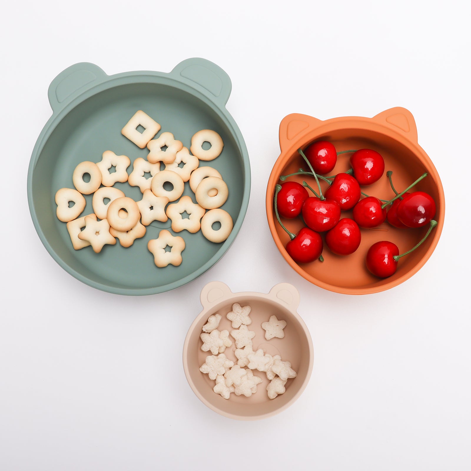 Ali + Oli - 3pk Stackable Snack Bowl Set, Citrus Splash