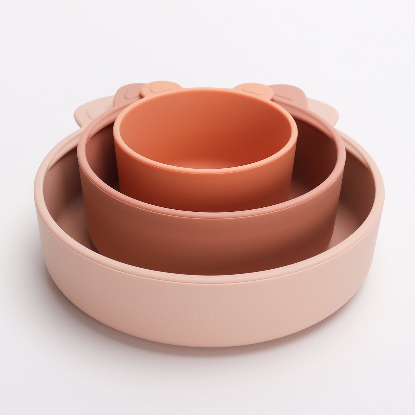 Ali+Oli (3pc) Stackable Snack Bowl Set (Terracotta Blush)