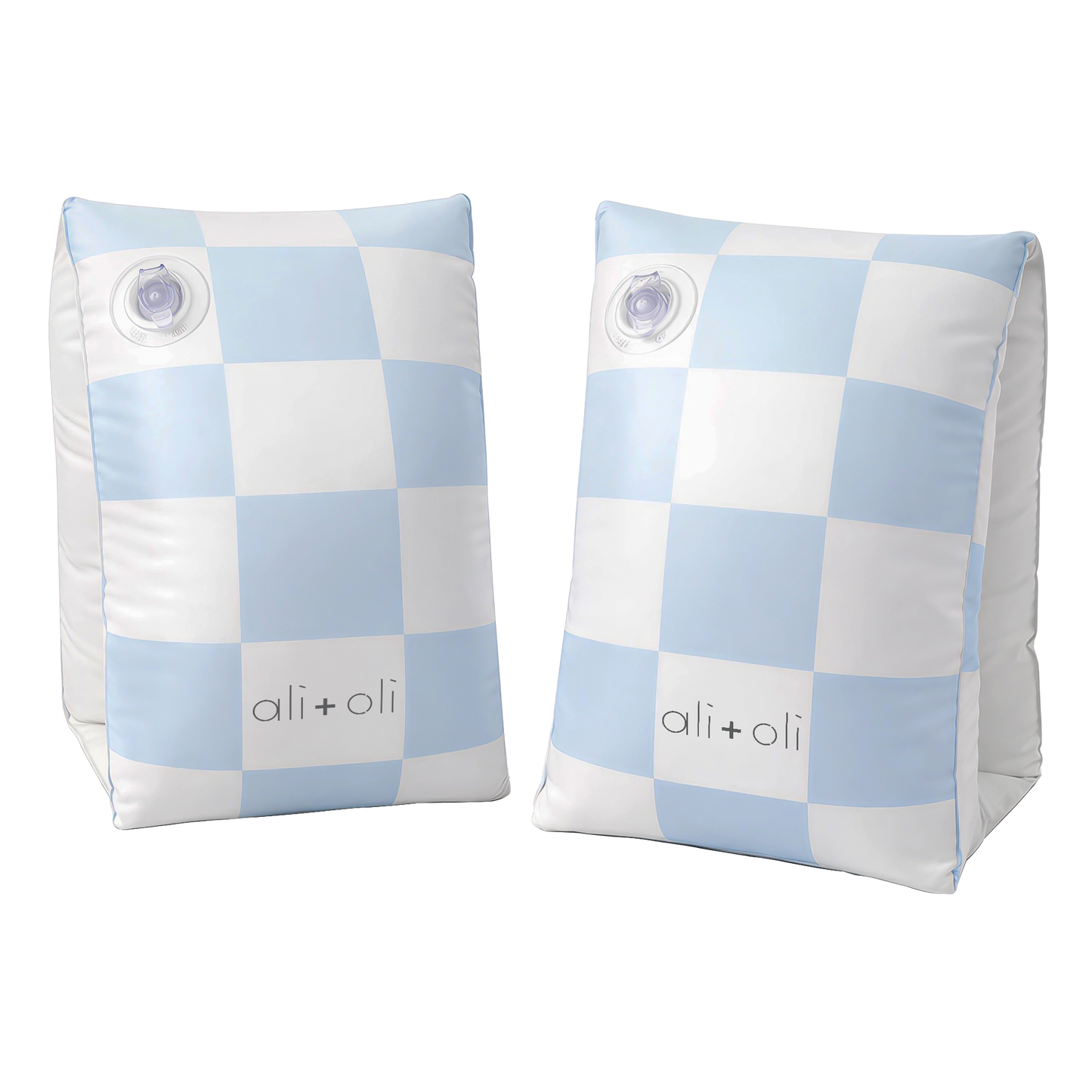 Ali+Oli Swim Arm Band Wings Inflatable Float (Blue Checkers)