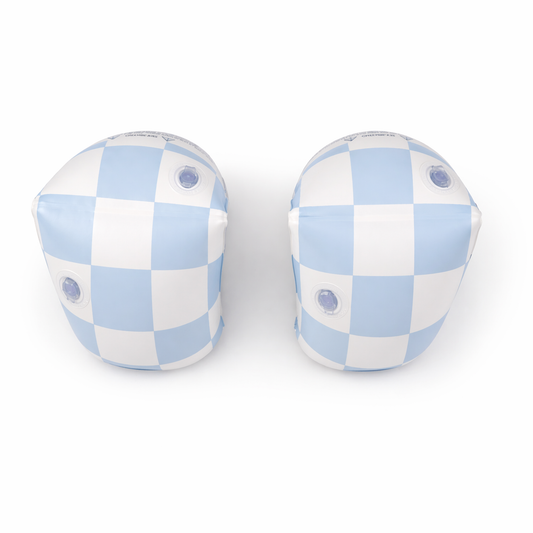 Ali+Oli Swim Arm Band Wings Inflatable Float (Blue Checkers)