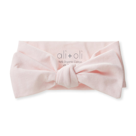 Ultra-Soft Organic Cotton Knotted Bow (Blush)