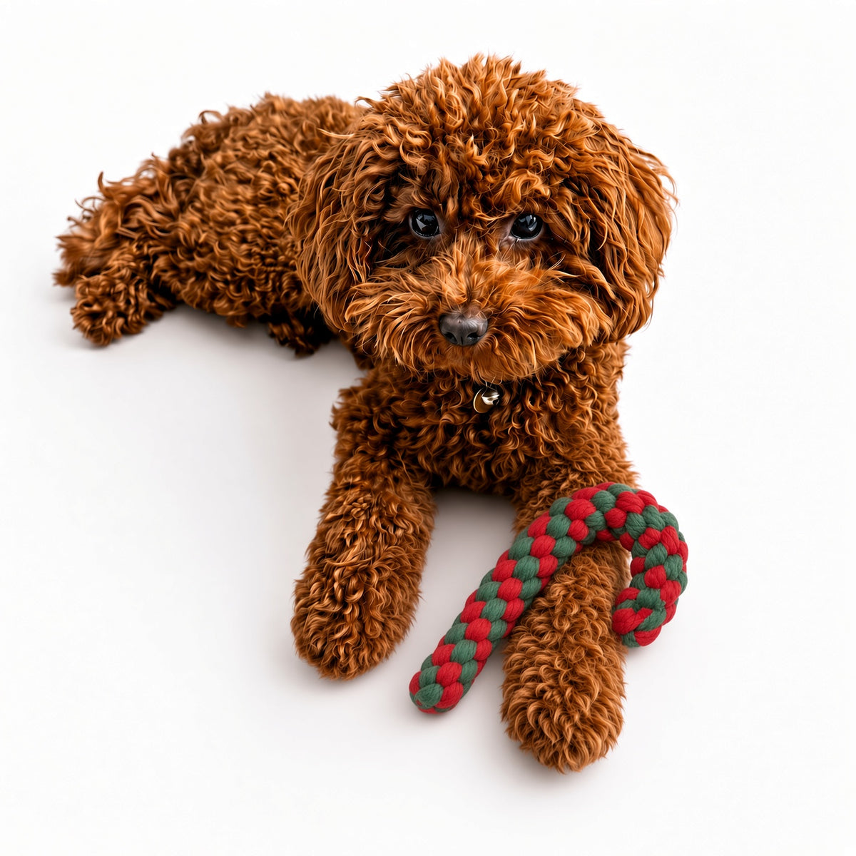 Ali+Oli Pets Christmas Candy Cane Rope Dog Toy