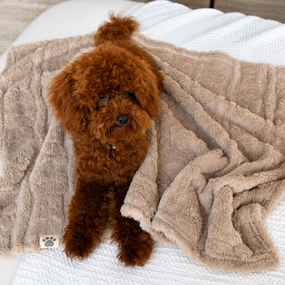Ali+Oli Pets Ultra-Soft Coral Fleece Dog Blanket (Bears)
