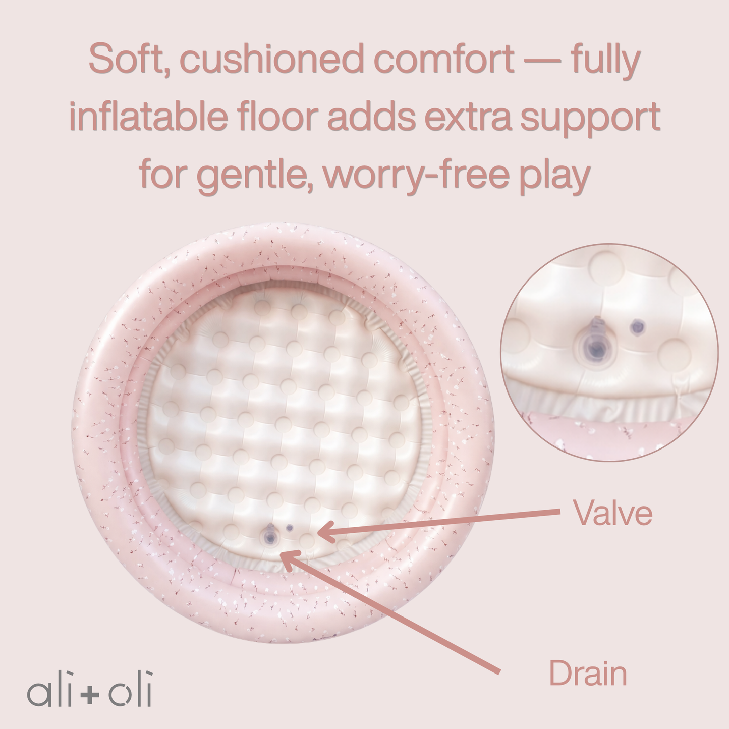 Ali+Oli Two-Ring Kiddie Pool (Peony)