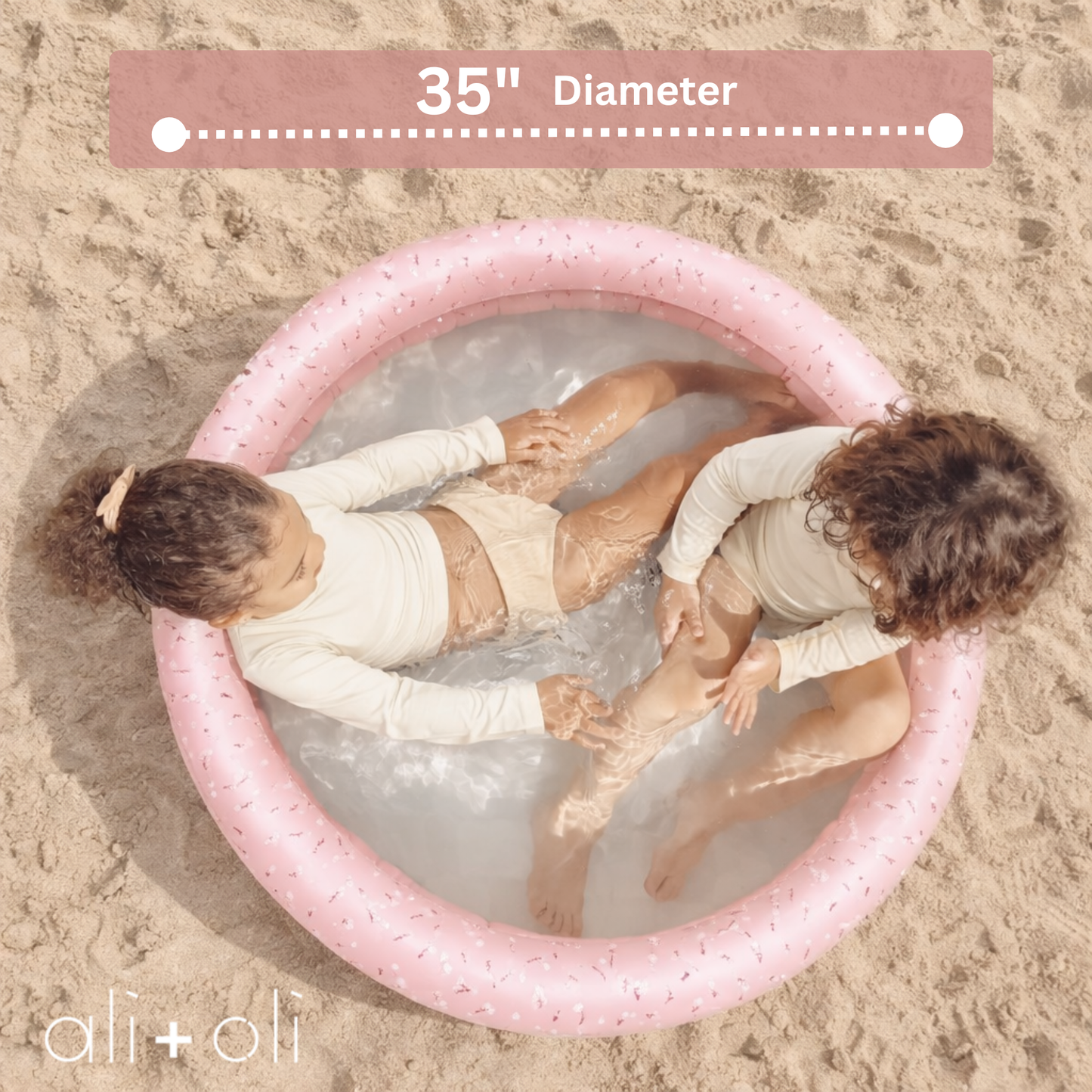 Ali+Oli Two-Ring Kiddie Pool (Peony)
