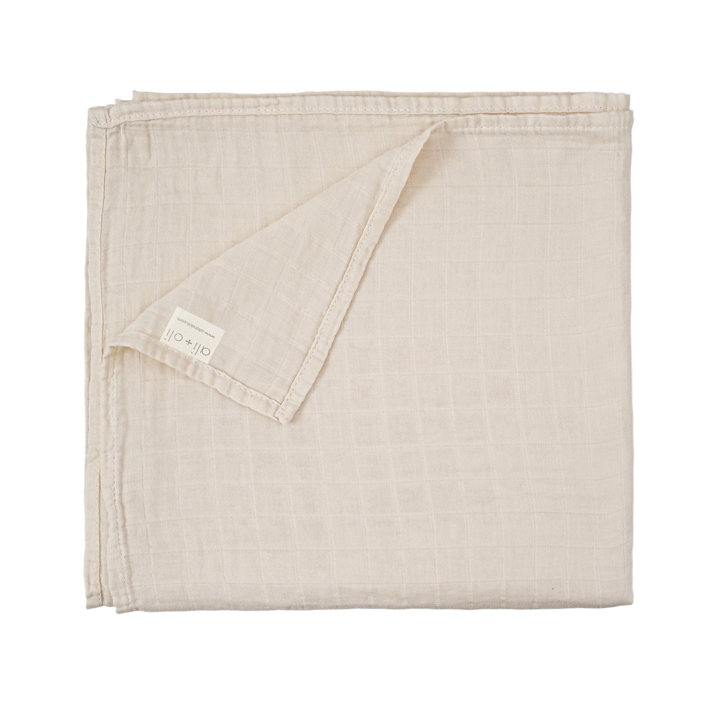 Ali+Oli Bamboo Muslin Swaddle Blanket (Vanilla Sky)