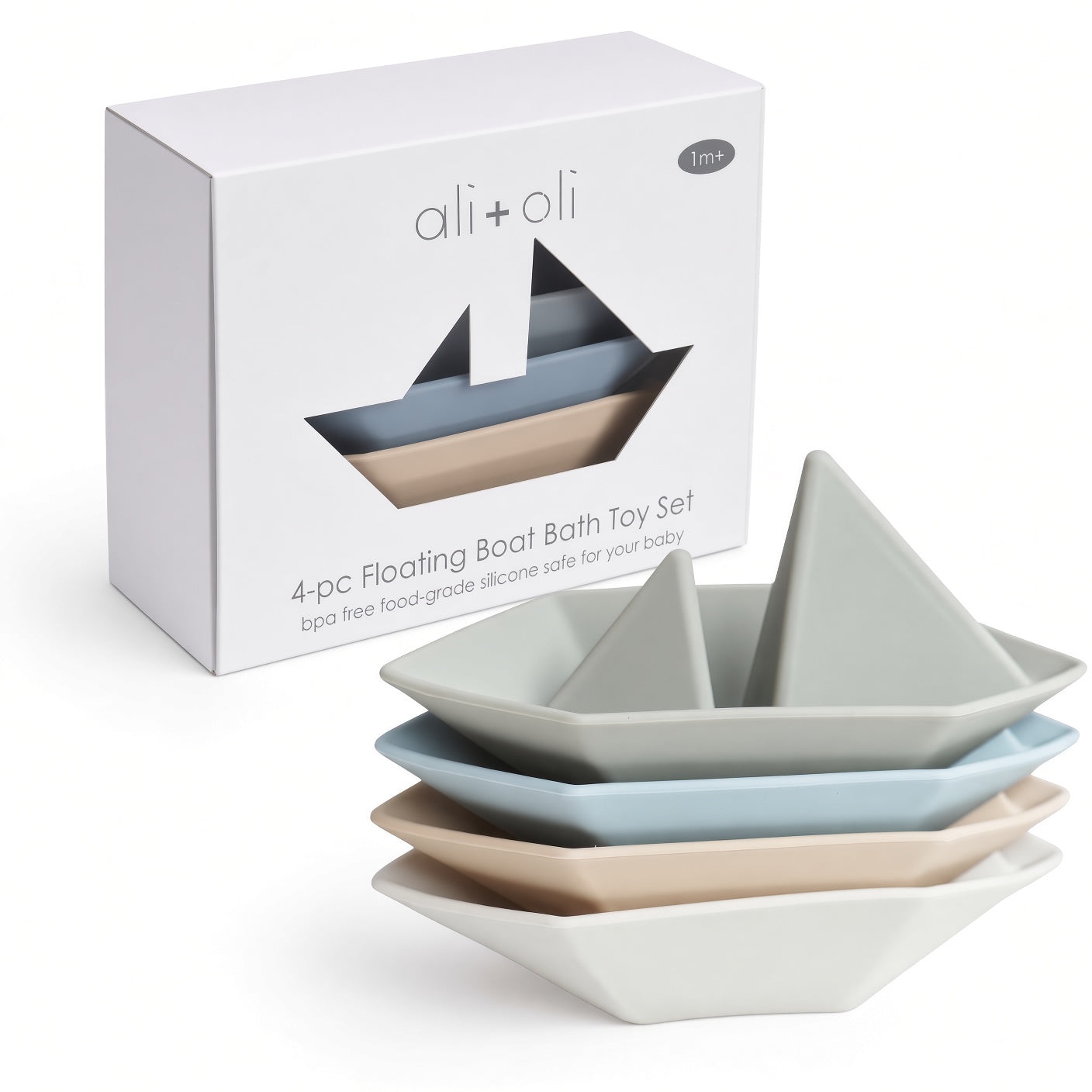 Ali+Oli (4-pc) Mini-Boat Bath Toy Set
