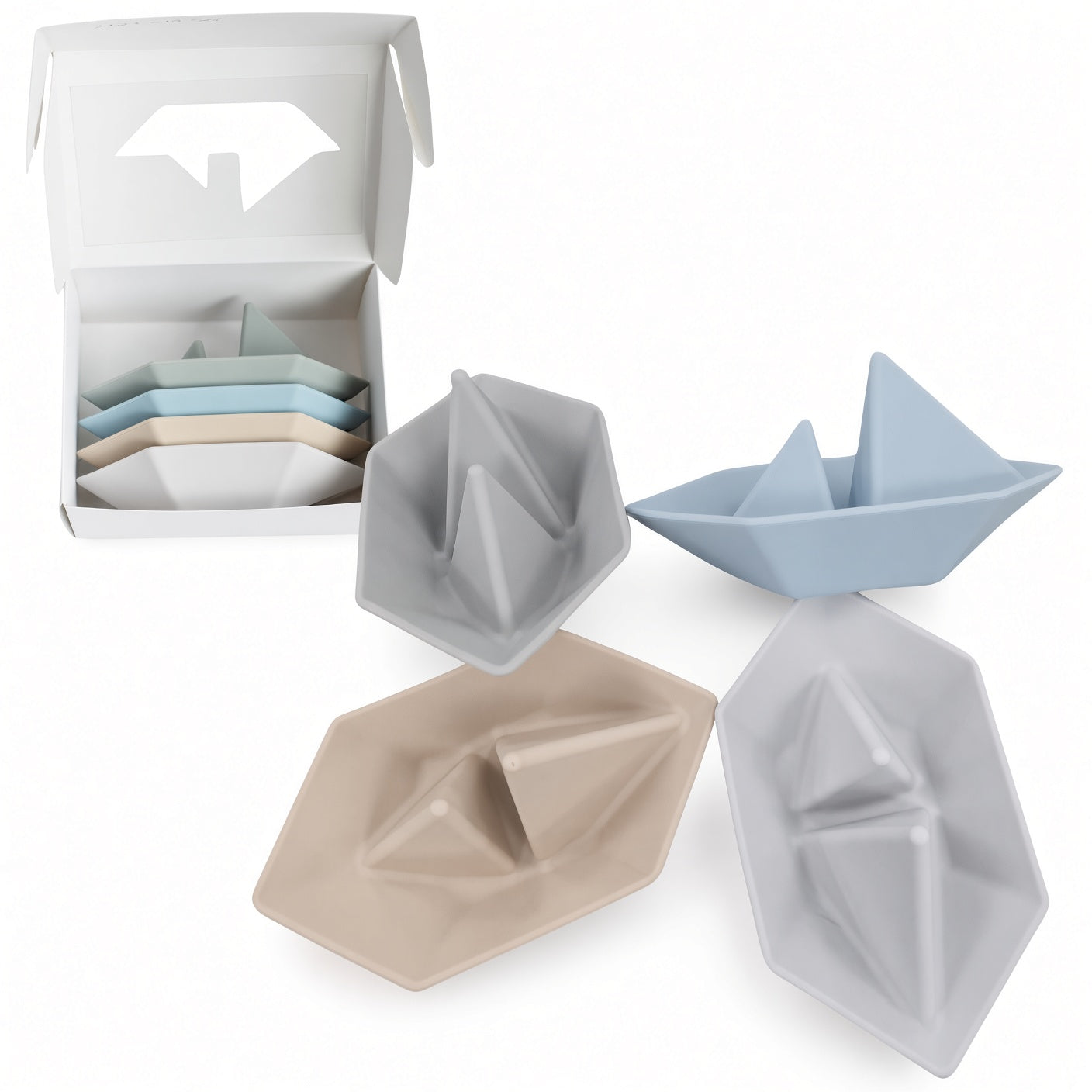 Ali+Oli (4-pc) Mini-Boat Bath Toy Set