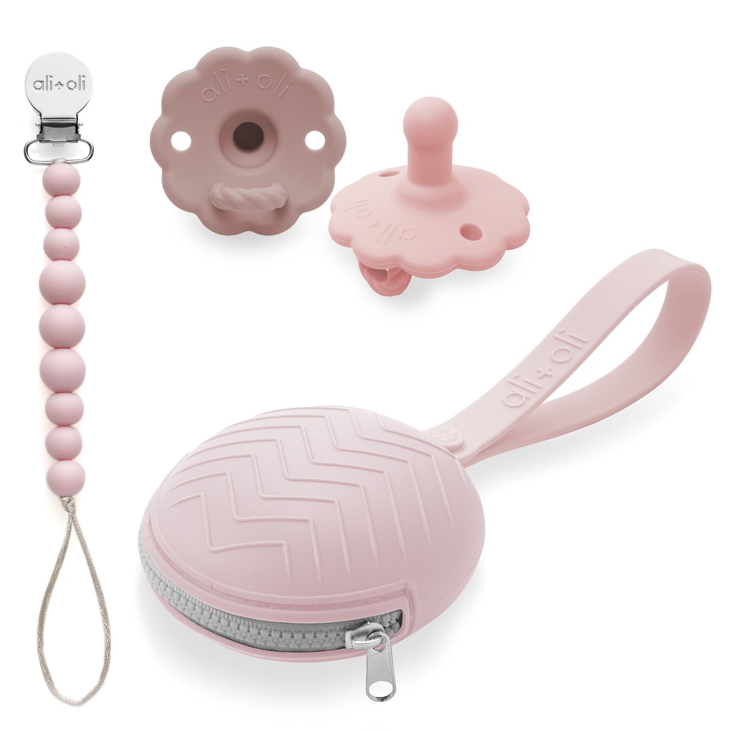 Pretty in Pink Pacifier Essentials Bundle