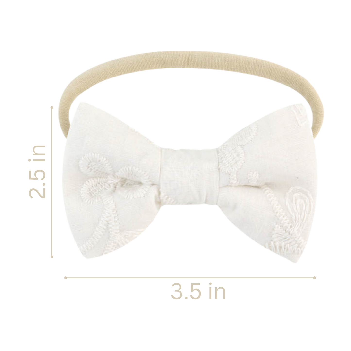 Ali+Oli Cotton Baby Bib (Embroidered Flowers & Bow)