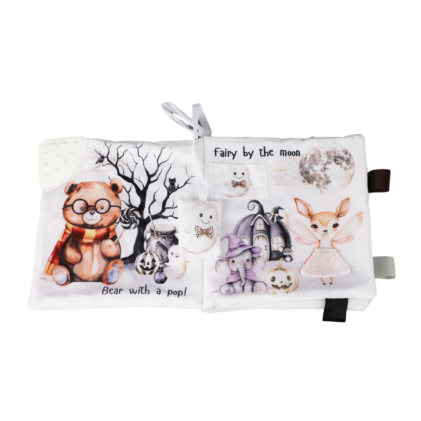 Ali+Oli Baby Cloth Crinkle Book –  Halloween Paws
