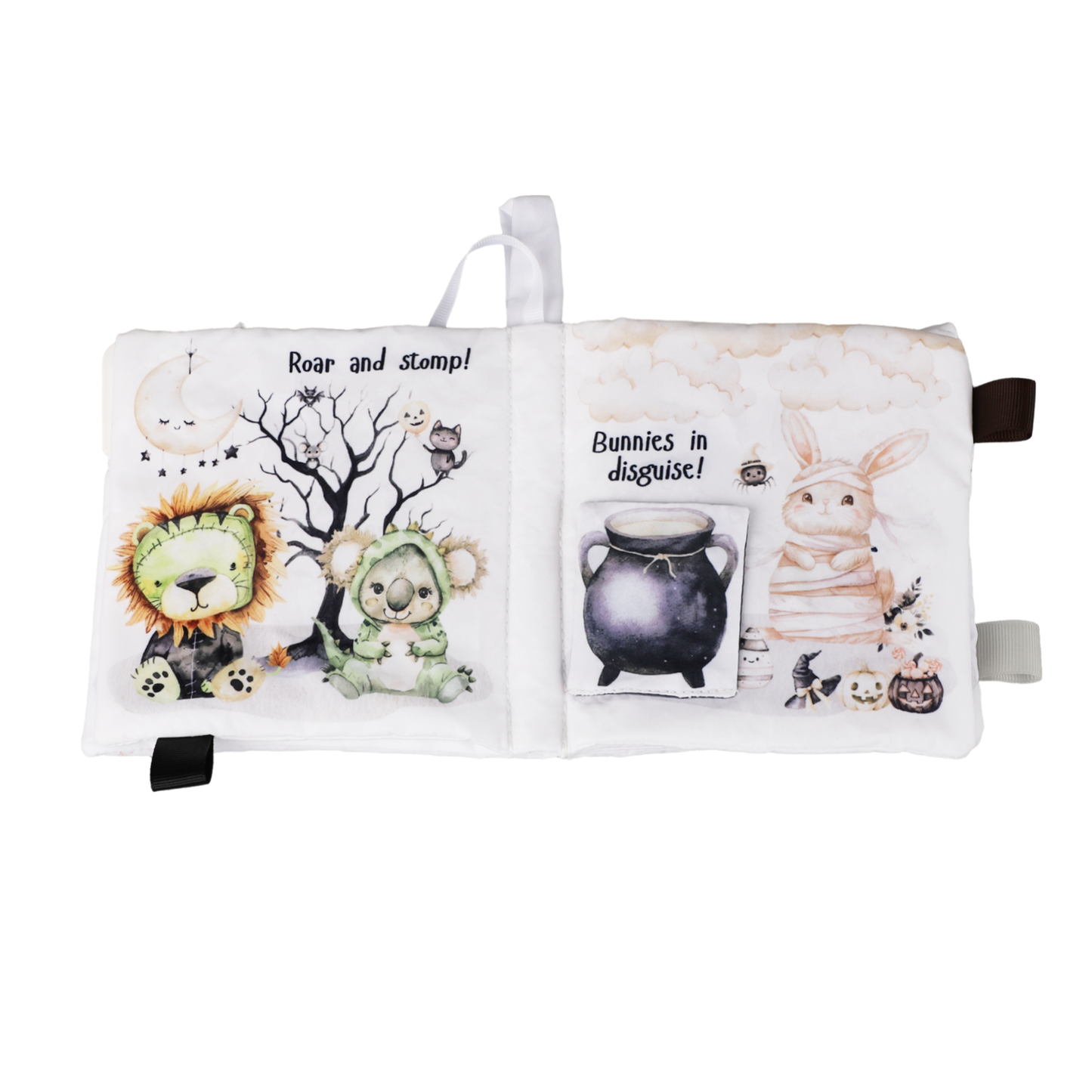 Ali+Oli Baby Cloth Crinkle Book –  Halloween Paws