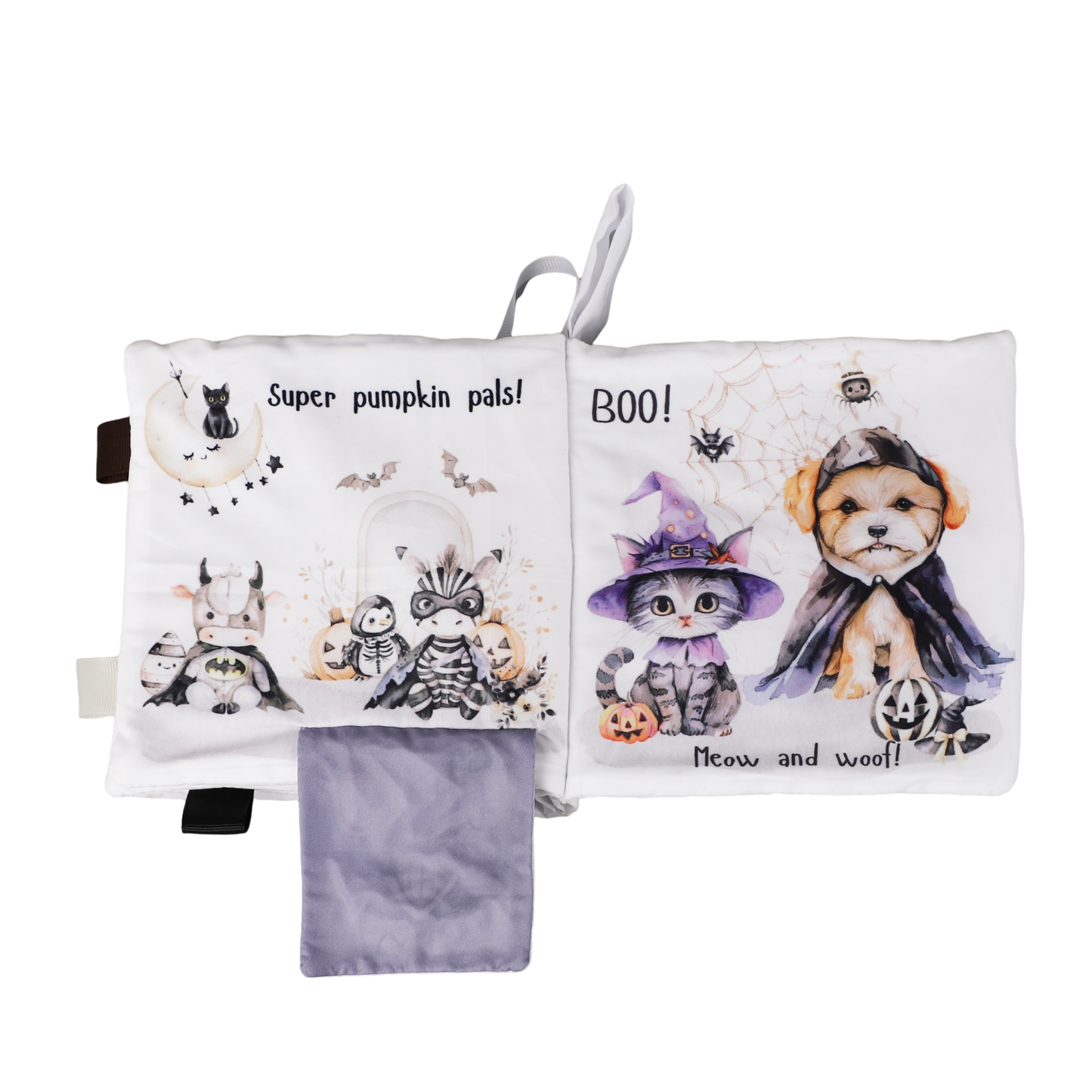 Ali+Oli Baby Cloth Crinkle Book –  Halloween Paws