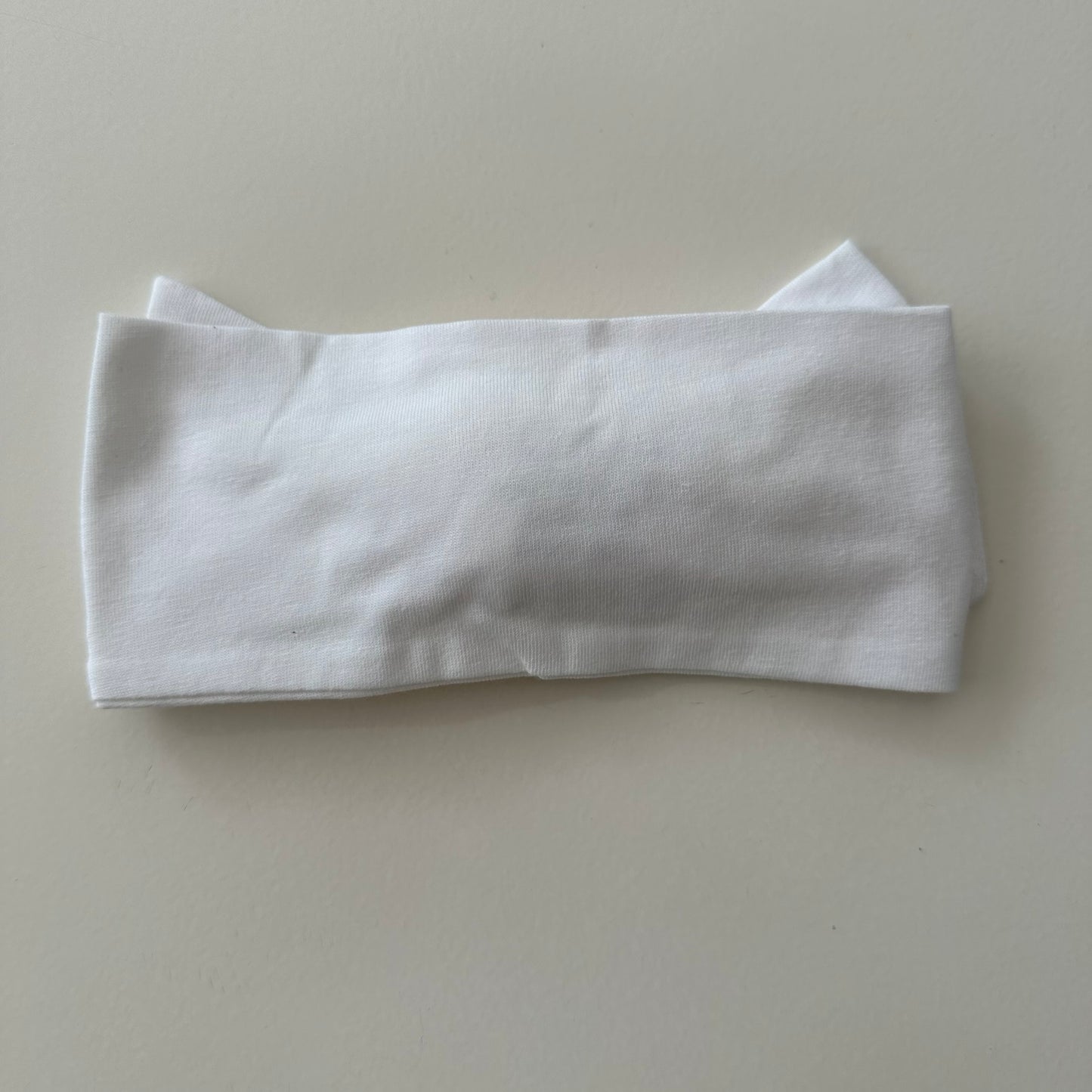 Ultra-Soft Organic Cotton Knotted Bow (White)