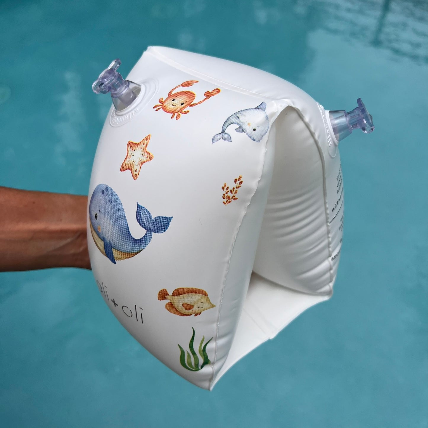 Ali+Oli Swim Arm Band Wings Inflatable Float  (Undersea)