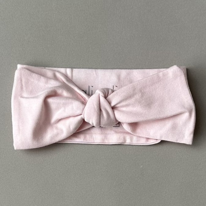 Ultra-Soft Organic Cotton Knotted Bow (Blush)