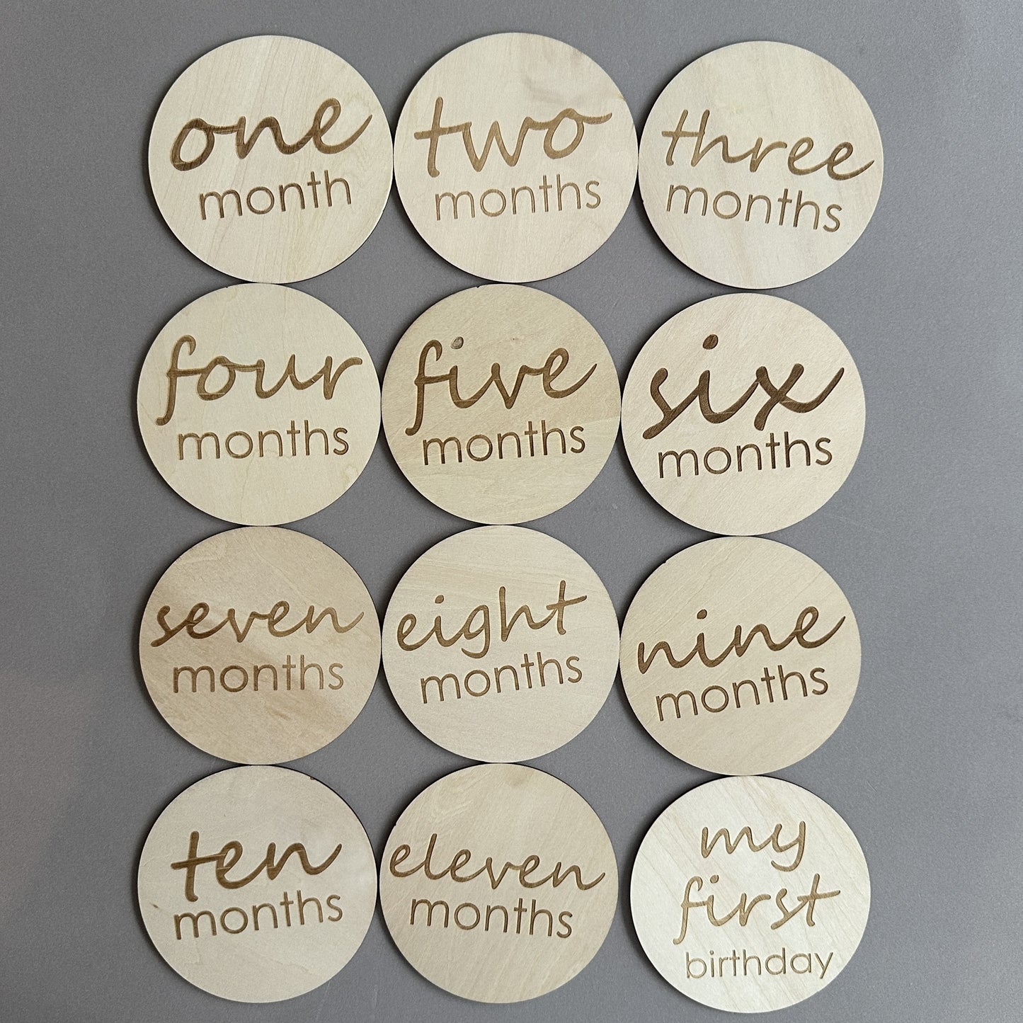 Baby Monthly Milestone Photo Prop Cards (24 memorable milestones)
