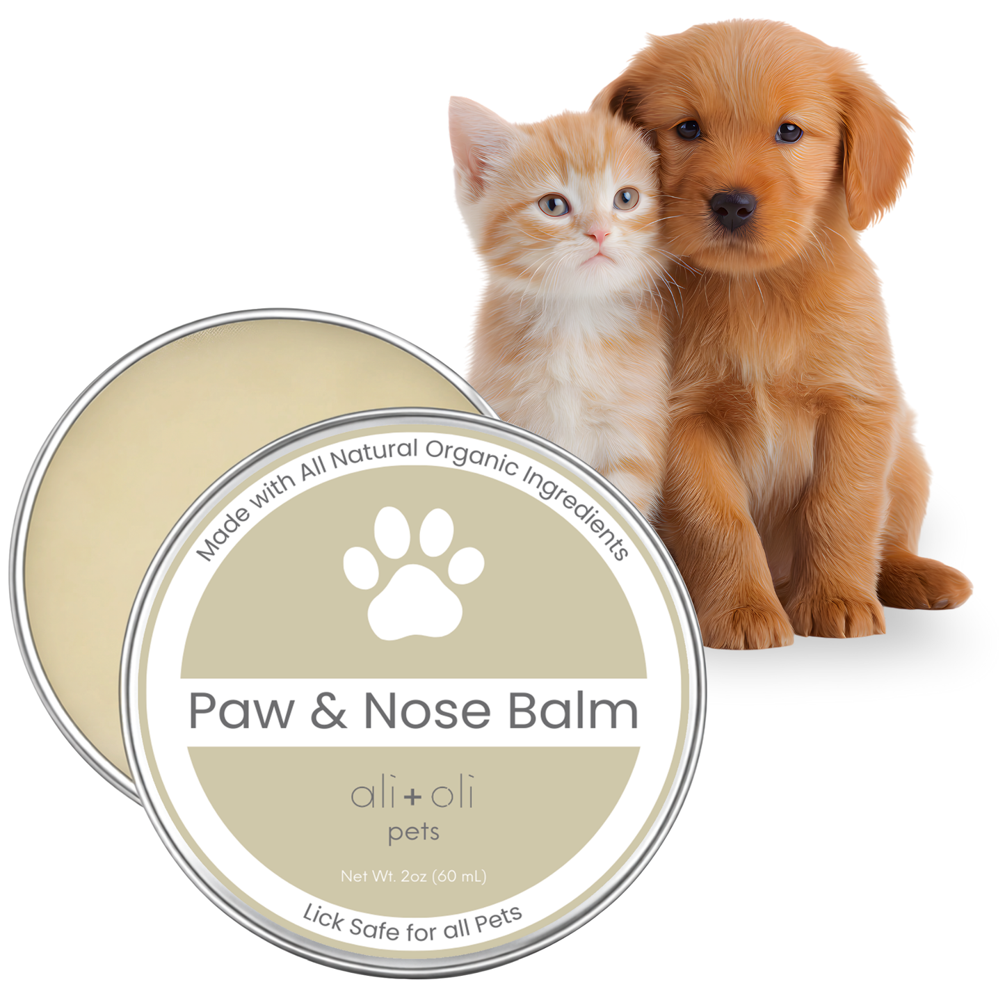 Ali+Oli Pets Paw & Nose Balm – Lick-Safe, Plant-Based Care for Dogs