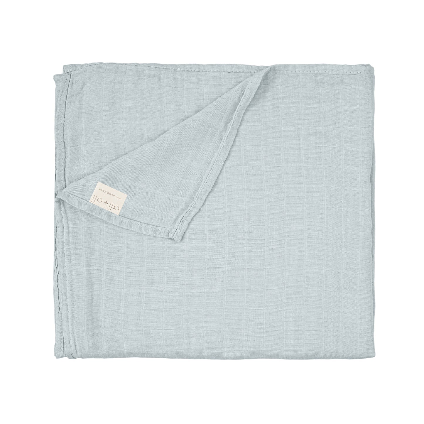Light Blue baby blanket soft bamboo newborn large