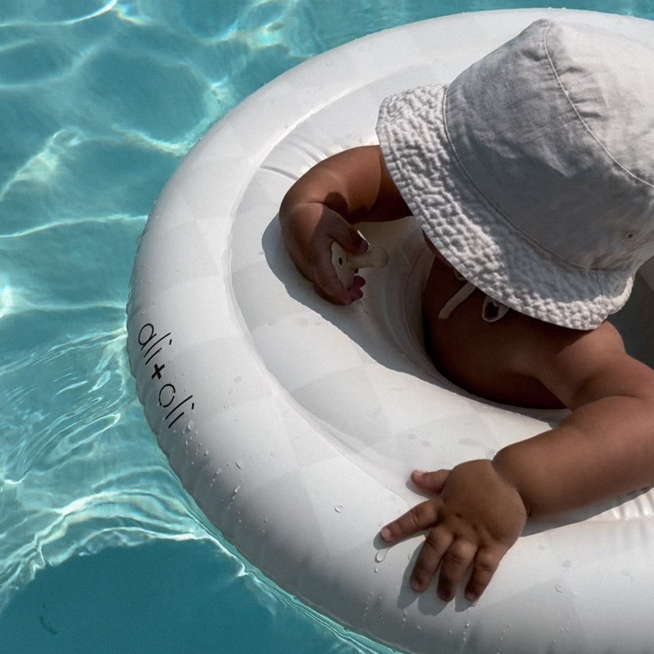 Ali+Oli Baby Swim Seat Ring Pool Float (Checkers)