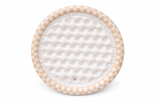 Ali+Oli Two-Ring Kiddie Pool (Tan Checkers)