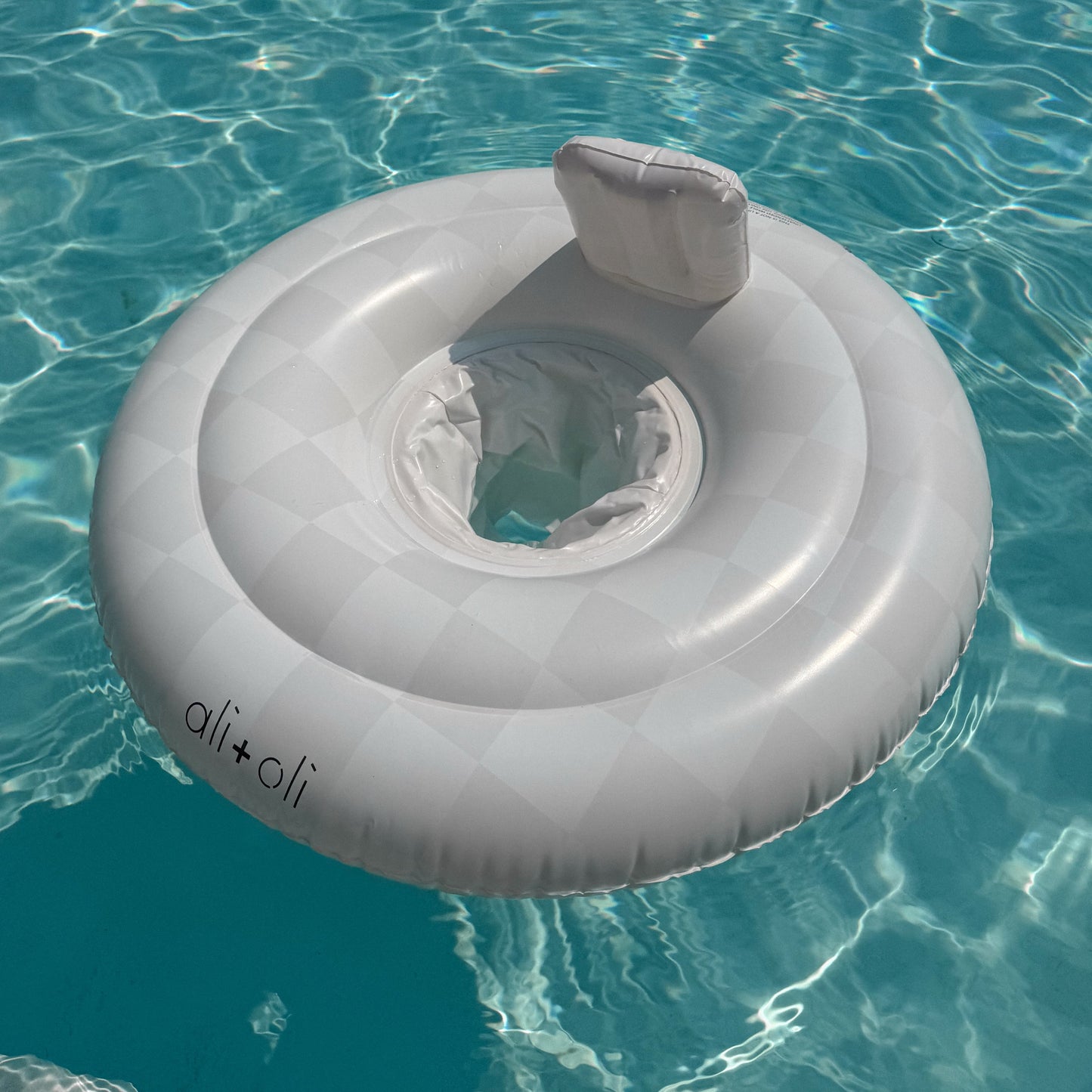 Ali+Oli Baby Swim Seat Ring Pool Float (Checkers)