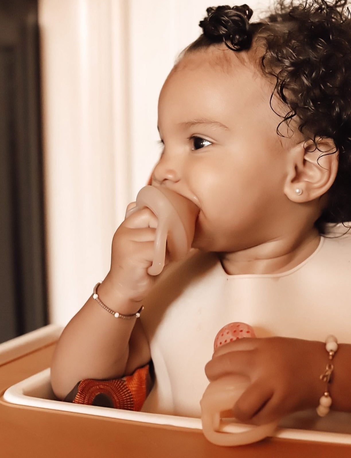 Food & Fruit Feeder Pacifier Set for Baby (Oat & Coco)