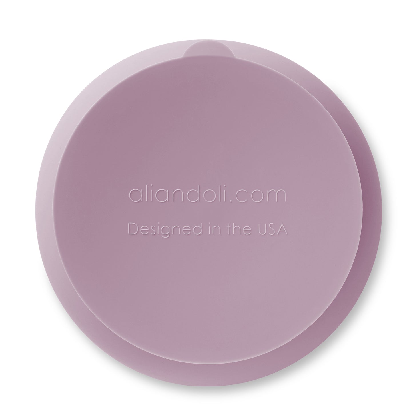 Ali+Oli Suction Bowl & Spoon Set (Lilac) Wavy