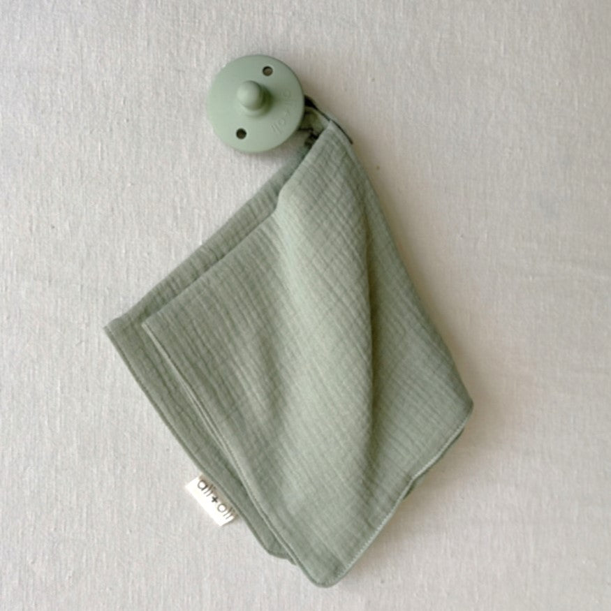 Ali+Oli Pacifier Set Round (Grey & Sage)