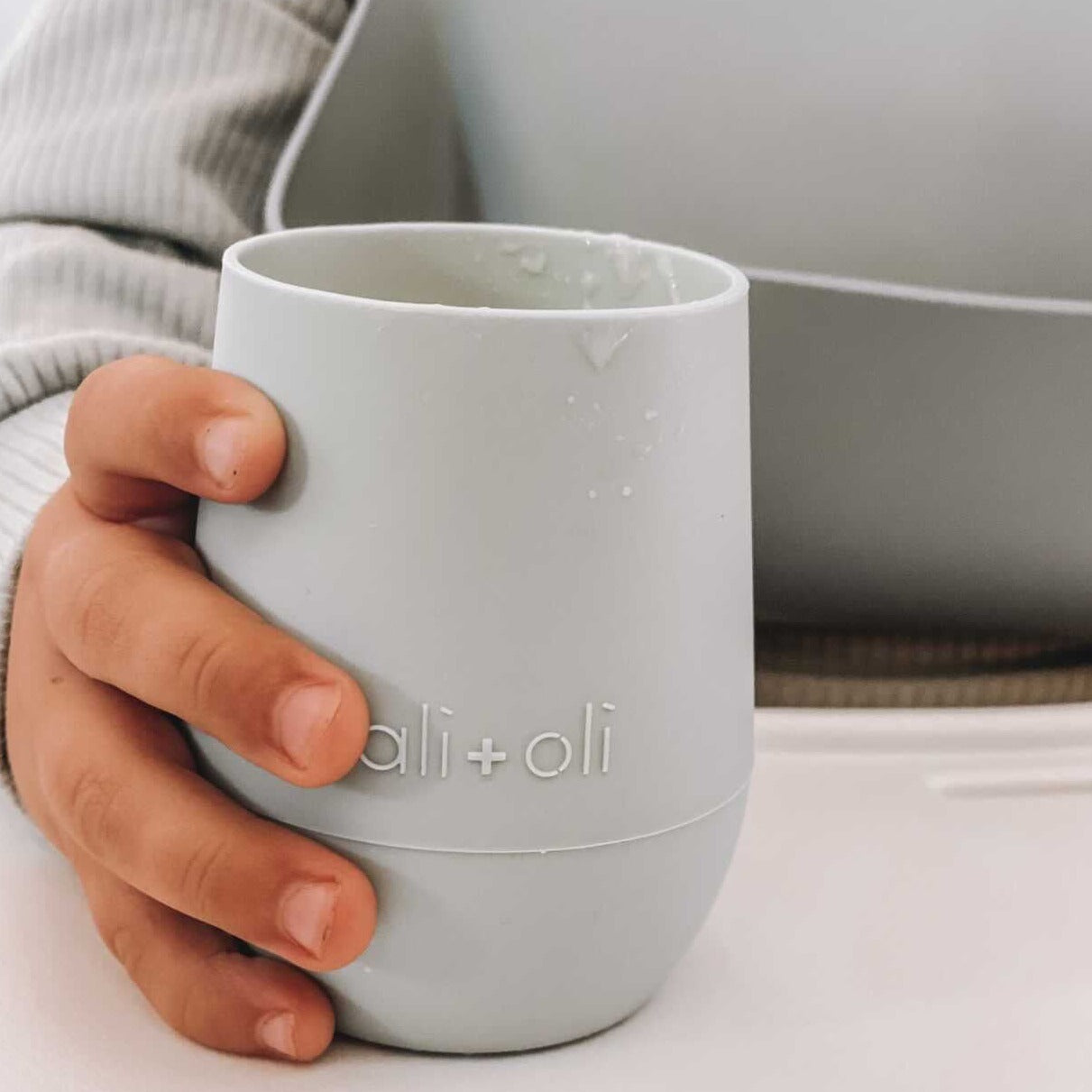 Ali+Oli® Open Cup for Baby & Toddler (Light Grey)
