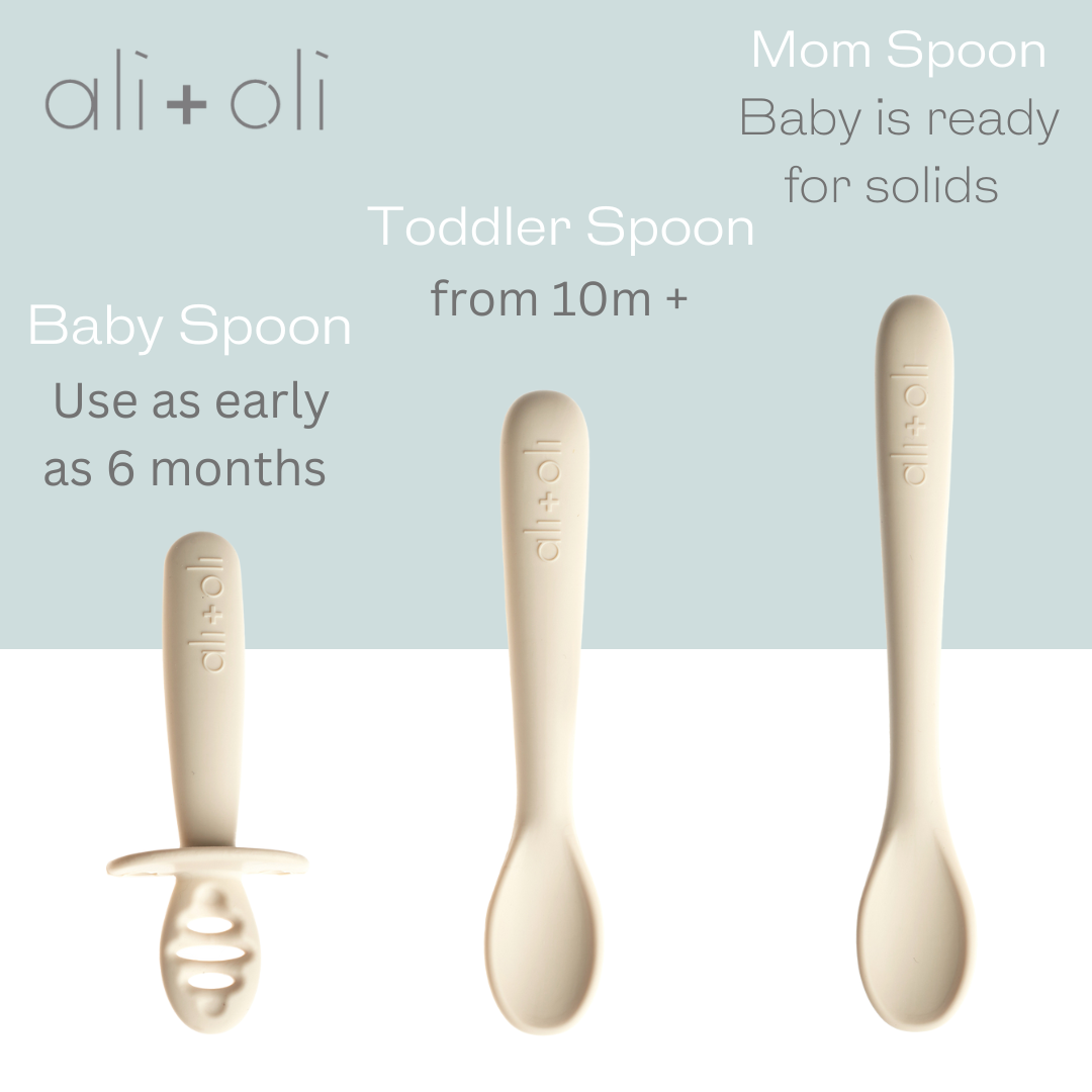 Ali Oli 3 pc Multi Stage Spoon Set for Baby Coco 6m Ali Oli