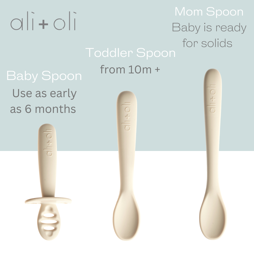 Silicone Baby Spoons First Stage Infant Feeding Spoon For Boys And Girls,  Dishwasher-Safe Silicone Baby Feeding Set Soft Tip First Spoon Ergonomic