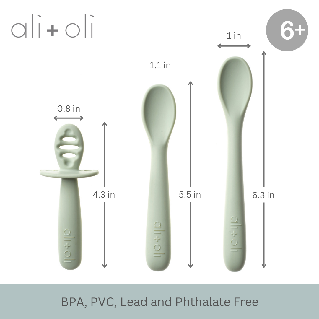 Silicone Dip Spoons for Stage 1 Self Feeding - Set of 3