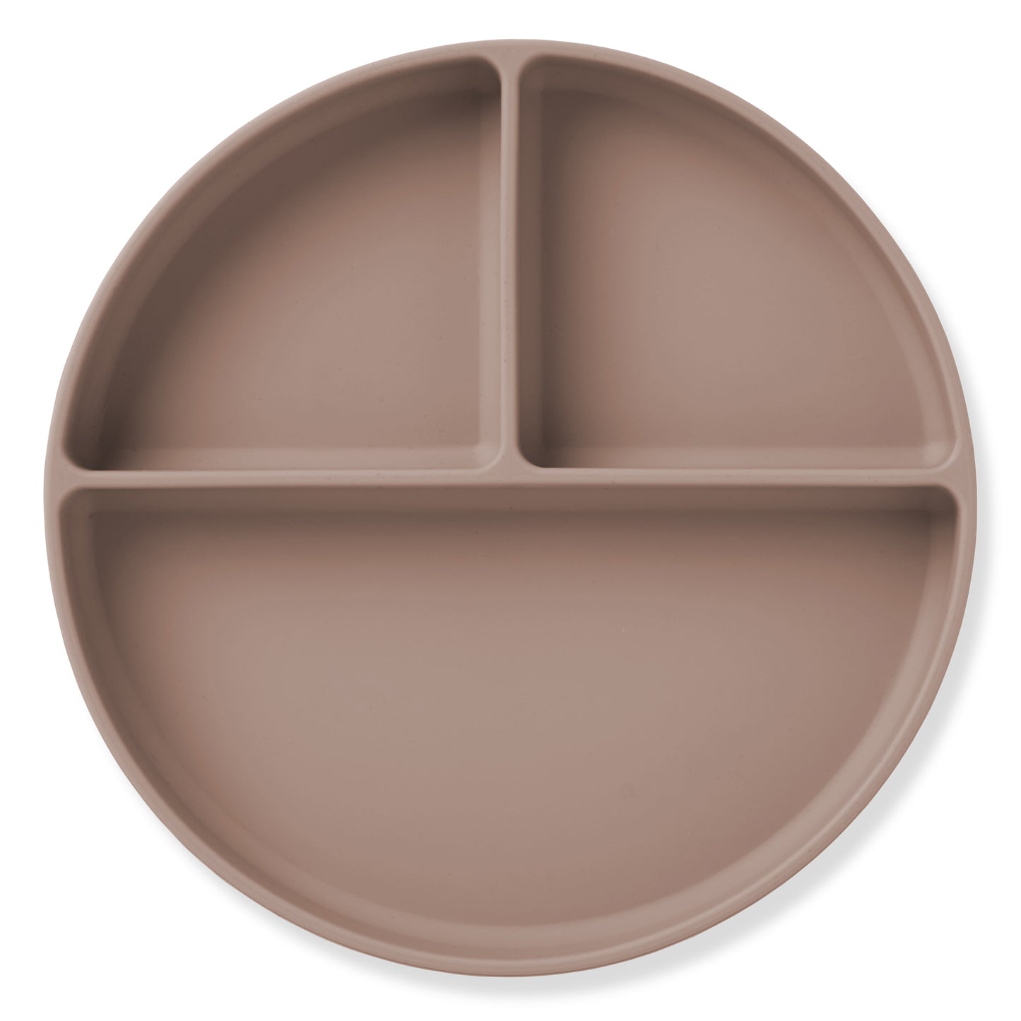 Silicone Divided Suction Plate (Fawn)