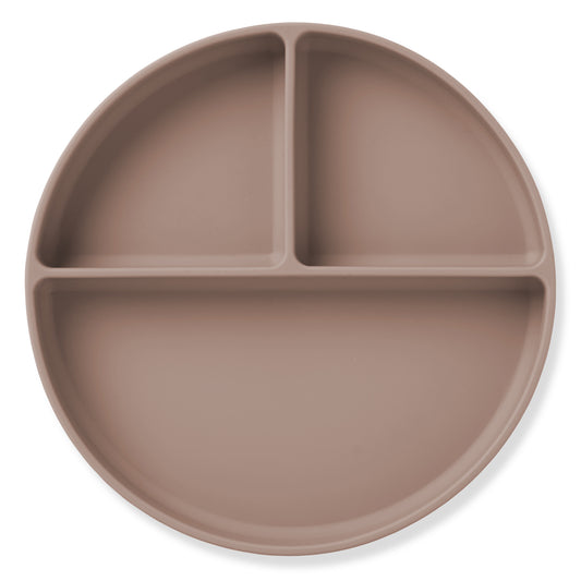 Silicone Divided Suction Plate (Fawn)