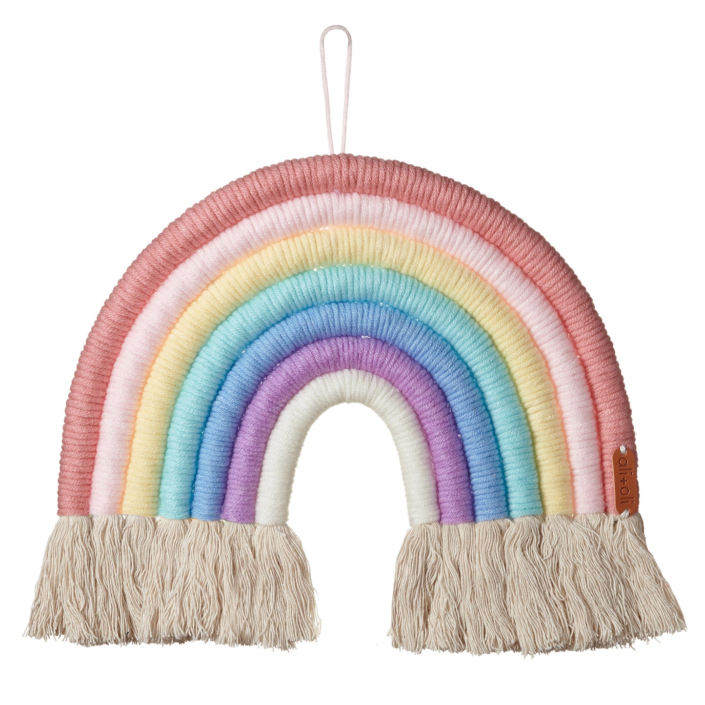 Ali+Oli Macrame Wall Decor Rainbow (Candy)
