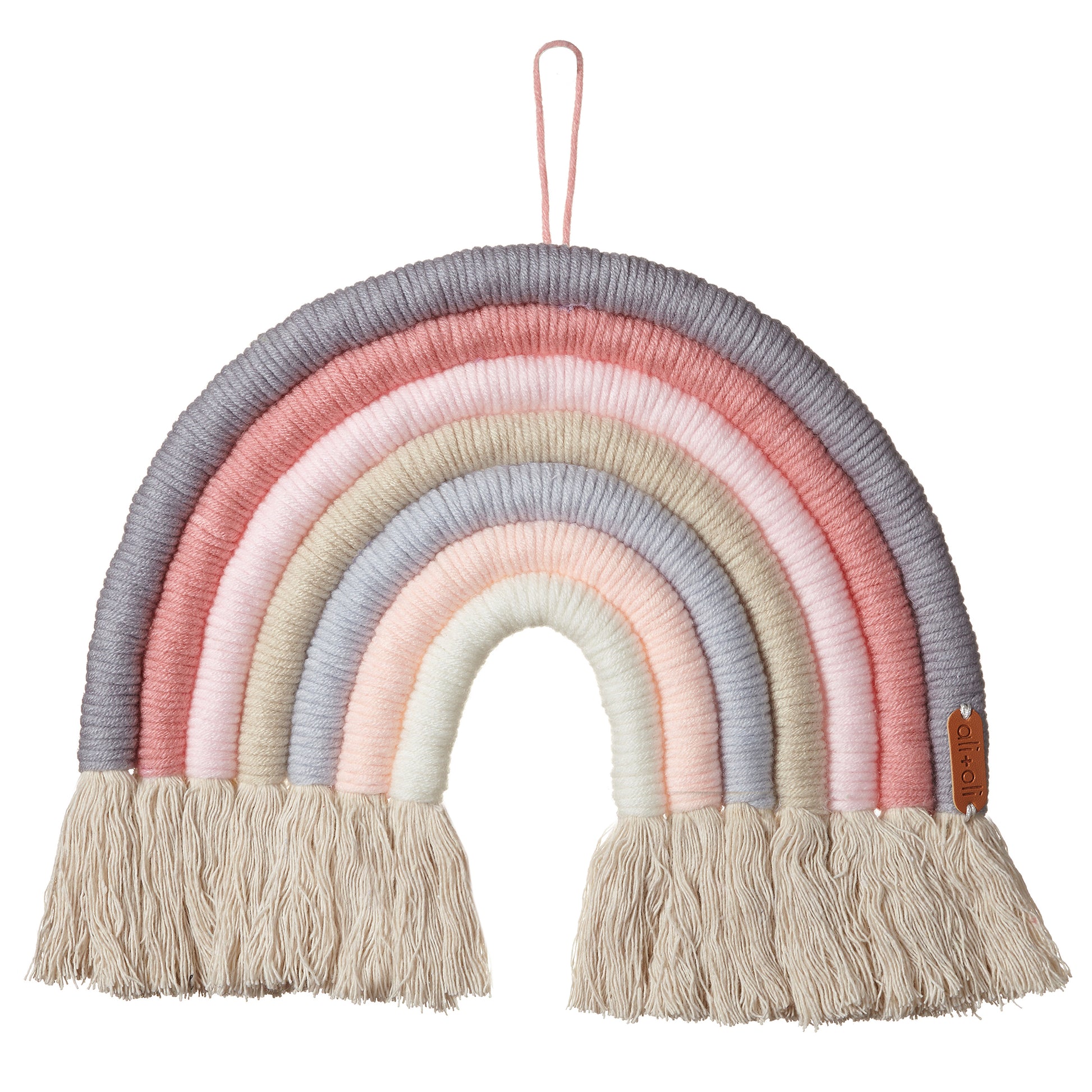 Ali+Oli Macrame Nursery Wall Décor - Rainbow (Ice Cream)