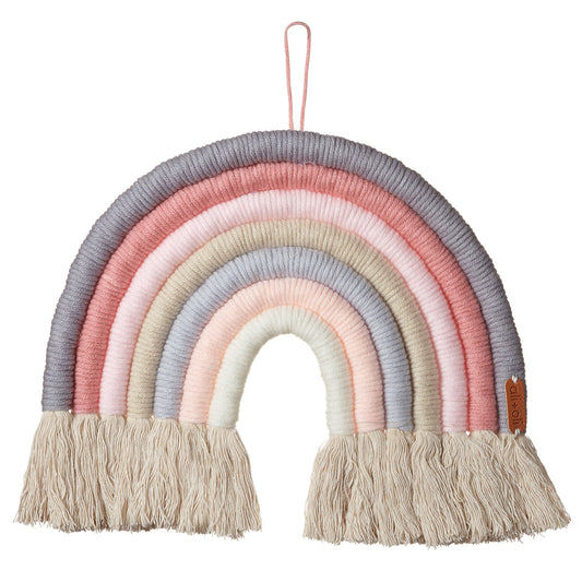 Ali+Oli Macrame Nursery Wall Décor - Rainbow (Ice Cream)