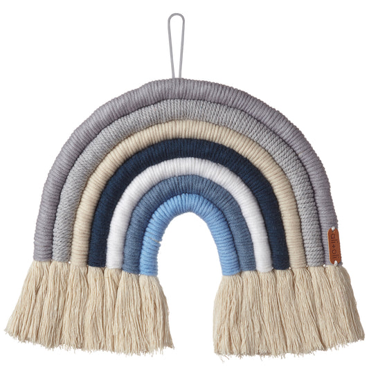 Ali+Oli Macrame Wall Decor Rainbow (Midnight)