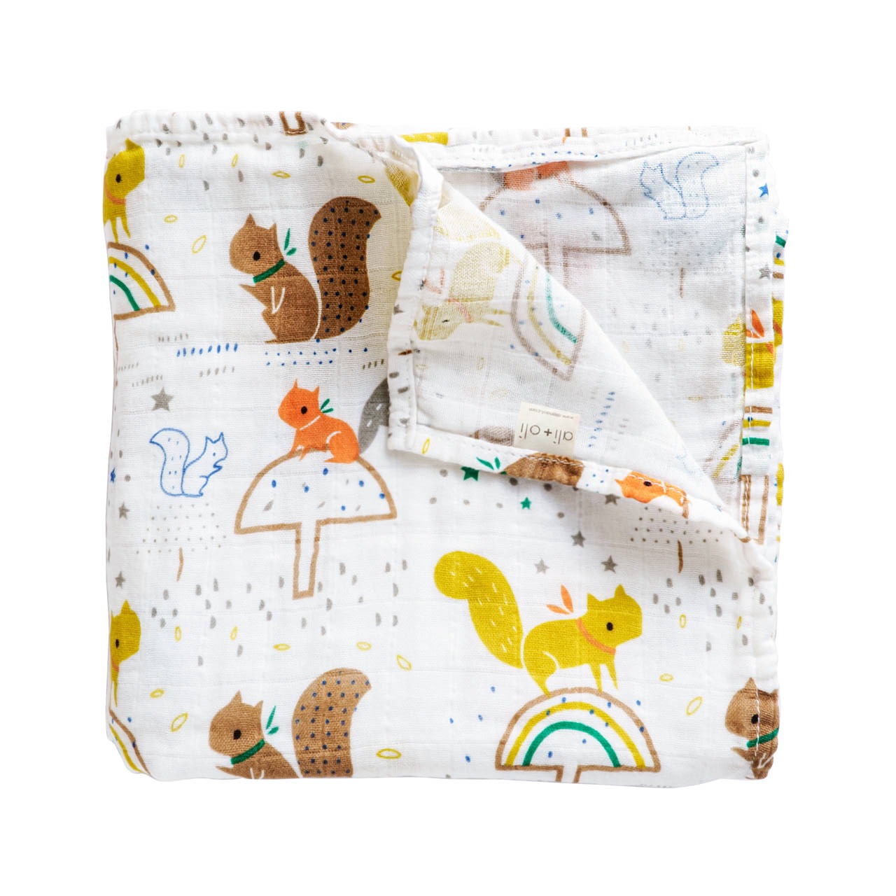 Baby Swaddle Blanket Forest Print