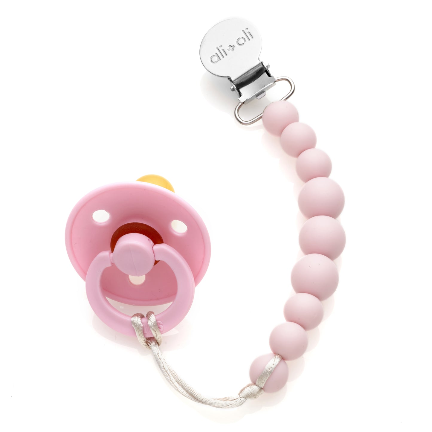 Ali+Oli Pacifier Clip (Pink)