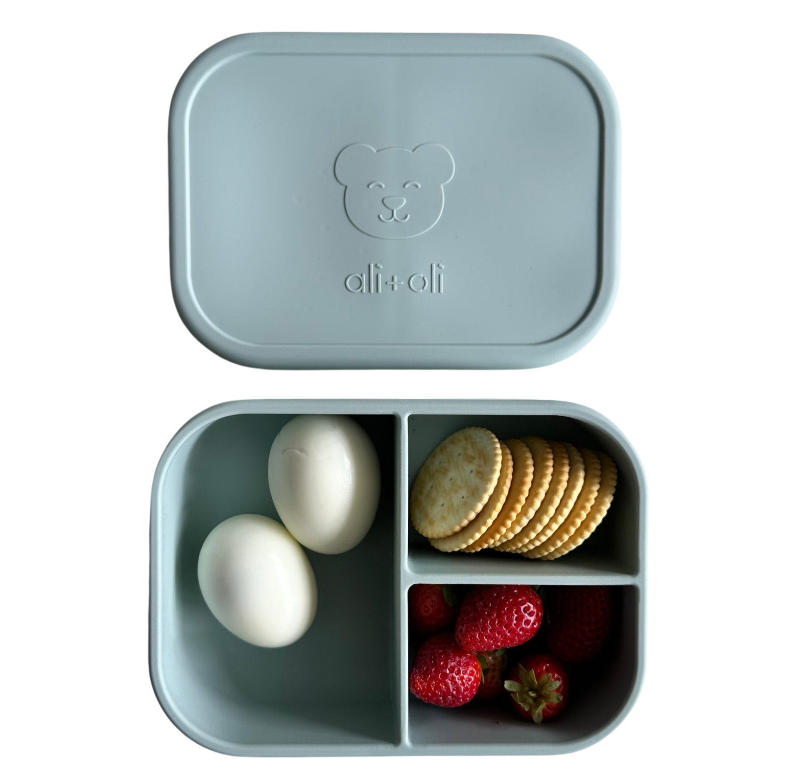 The silicone bento box is a fun and practical solution for packing kids' lunches and making mealtime more enjoyable.
